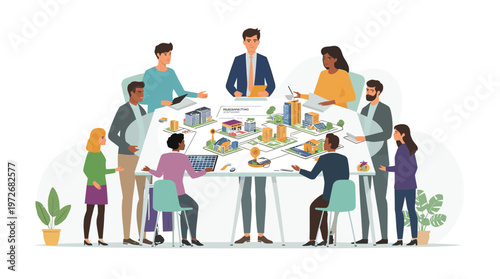 A minimalist illustration of a leafy green plant in a yellow pot, perfect for adding a touch of nature to websites, blogs, or social media content. It