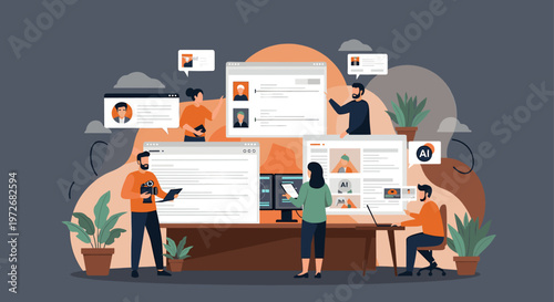 A minimalist illustration depicting a pregnant woman gently holding a potted plant. Evokes themes of nurturing, growth, and new beginnings, ideal for 