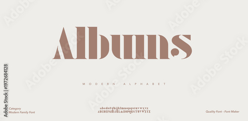 Brown Album Cover Design with Text and Minimalist Style