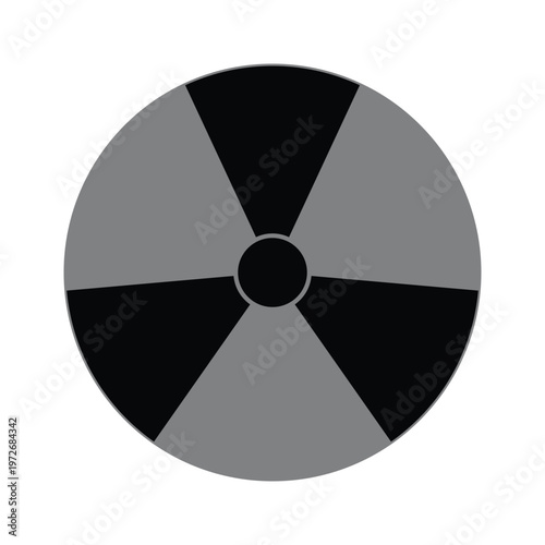 Danger label of Radiation Hazard Sign. Set of icons or symbols for radioactive contamination and nuclear threat alert. Nuclear Hazard, Ionizing Radiation and X-rays Warning.