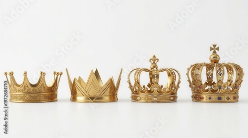 Elegant Gold Crown Collection Photo with Royal and Luxurious Theme