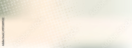 Elegant minimalist vector background featuring a soft peach to pale green gradient blend with a radial halftone dot pattern.
