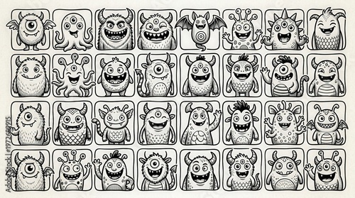 Collection of Cartoon Animal Icons Set for Creative Design and Illustration