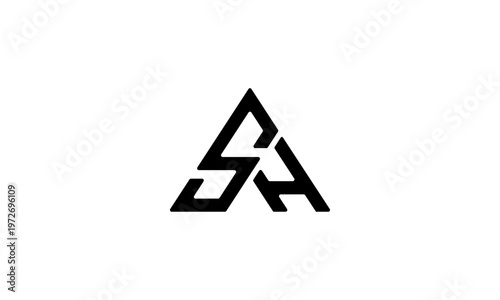 Minimalist Triangle HS Initials Business Identity Free Download Minimalist Triangle HS Initials Business Identity - GFXLoad