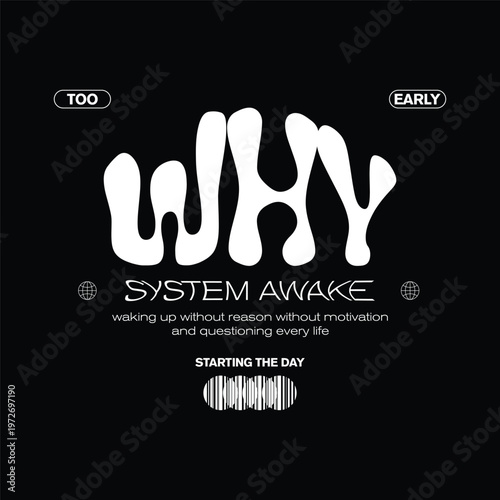 streetwear why system awake typography for urban aesthetic apparel
