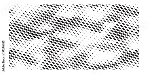 Abstract Halftone Pattern with Distressed Texture Overlay.