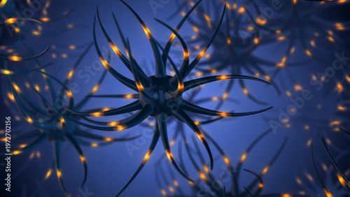 Photos Neuronal Activity Brain Network Signal Concept