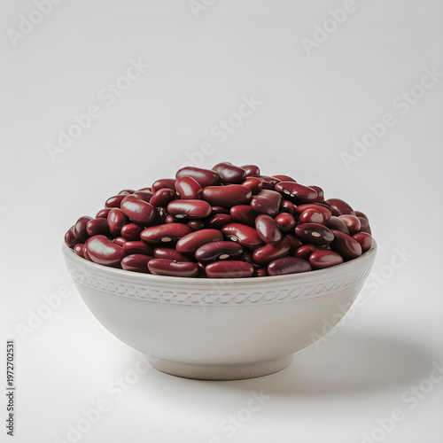 Red Kidney Beans in White Ceramic Bowl