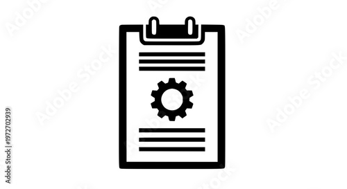 Maintenance account upkeep black white icon