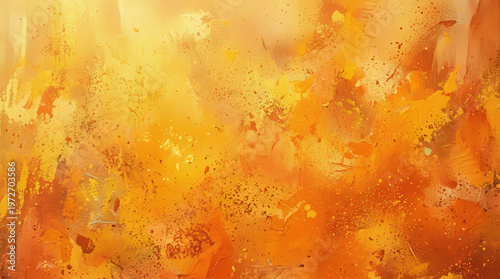 Colorful Abstract Art Photo with Warm Orange and Yellow Tones for Creative Design