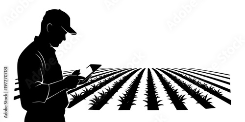 Agricultural Crop Insurance Smart Farming Icon