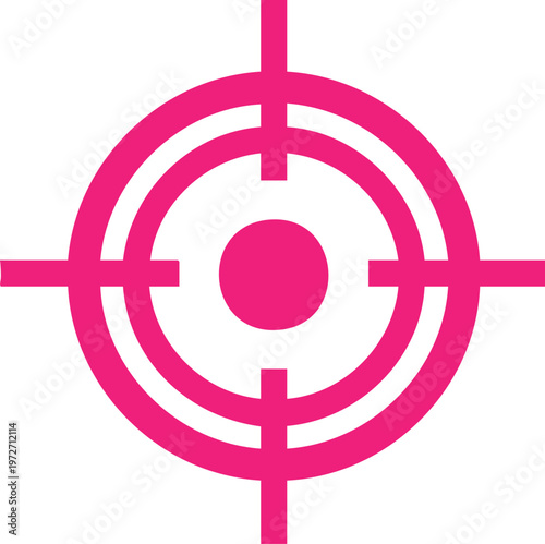Pink target symbol goal mark