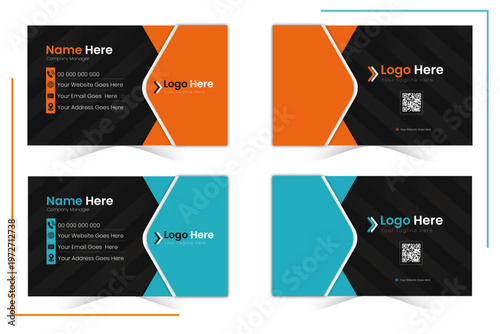 Black Luxury Business Card Template.