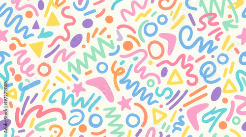 Colorful Abstract Pattern Clipart for Creative Design and Digital Projects