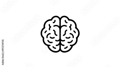 Black and white brain