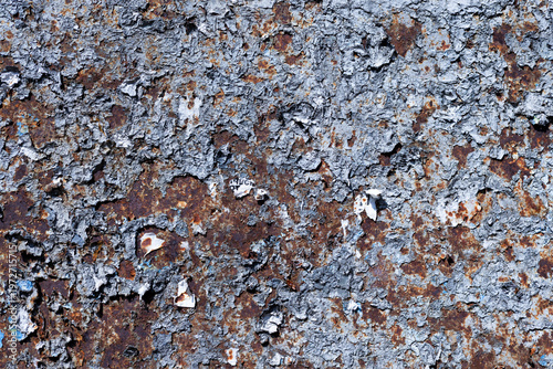 Old rusty metal texture, grunge corrosion background with vintage patina