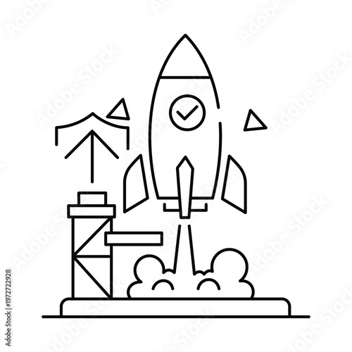 Minimum Viable Product Build Icon. Vector Design