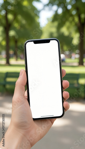 Smartphone in Hand Outdoors