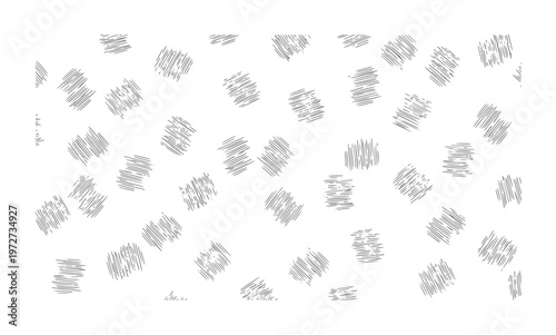 Scattered dark grey scribbled square shapes white abstract black chaotic clutter