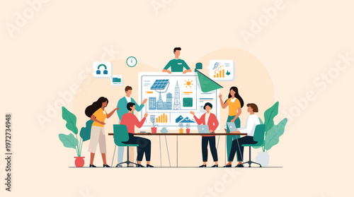 A soft, pale peach background provides a calming and neutral canvas. Ideal for digital projects, website layouts, or presentations where a delicate an