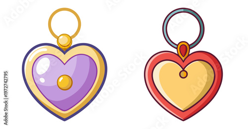 Charming heart lock necklaces for jewelry and fashion designs