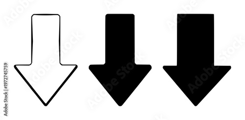 Arrow down set with solid black icon on white background featuring arrow, down, symbol with navigation and user interface Free Download Arrow down set with solid black icon on white background featuring arrow, down, symbol with navigation and user interface - GFXLoad