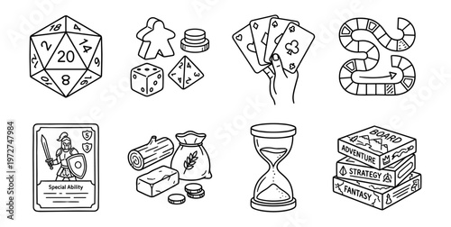 Hobbies & Fun Doodles_Board Game Doodles