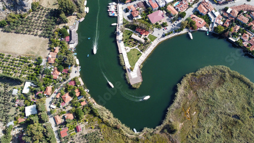 Aerial High Angle View of D...