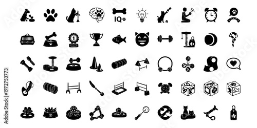 Pet Puzzle Enrichment Toy Mental Stimulation Icon