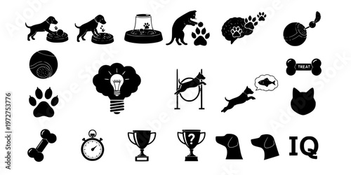 Pet Puzzle Enrichment Toy Mental Stimulation Icon