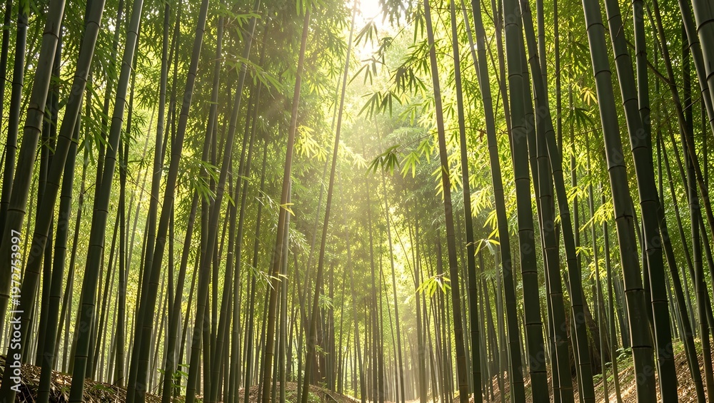 Fototapeta premium Bamboo trees in forest