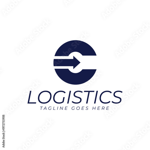 Logistics Corporate Logo, Event Management and Logistics Services, Letter C Arrow Logo