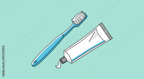 Toothbrush and Toothpaste for Oral Hygiene.