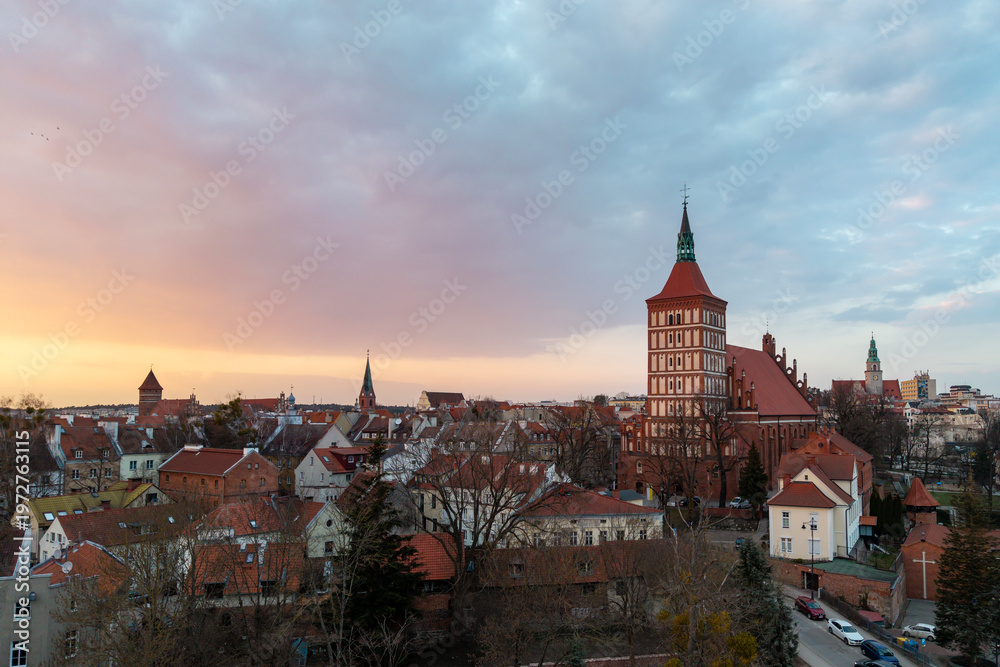 Obraz premium Co-Cathedral Basilica of St. James the Apostle in Olsztyn, Poland 