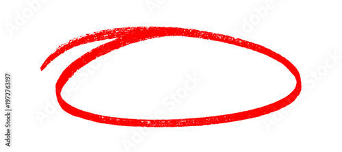 hand drawing different circles isolated on the transparent background, Handwritten red circle.