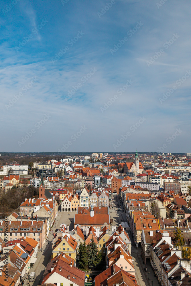 Fototapeta premium Old Town Square in Olsztyn, Poland