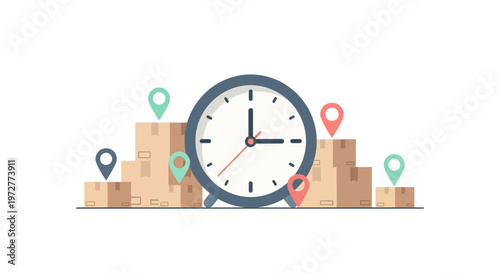 Logistic efficiency with timely deliveries in flat design