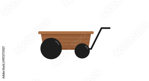 Minimalist wheelbarrow design for garden and farm projects
