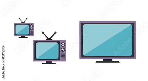 Evolution of televisions: from vintage to modern screens