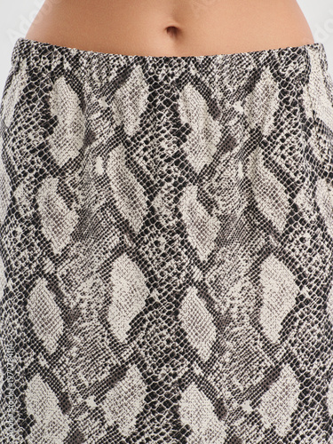 Fashion shooting in studio . Professional model , fashionable clothes and style, new collection. stylish look