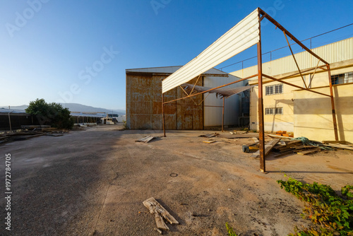 warehouse ruin industry old building sunlight summer blue sky rust structure abandoned - Poniente Almeriense - Abdera, Almería, Spain - 2025