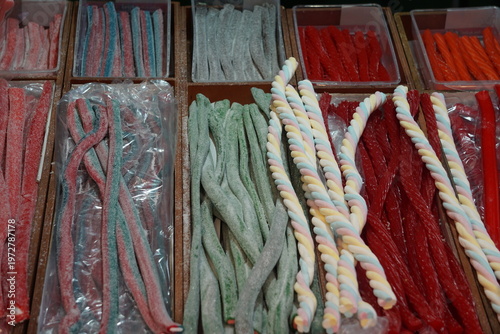 chuchería de azúcar en mercado de España