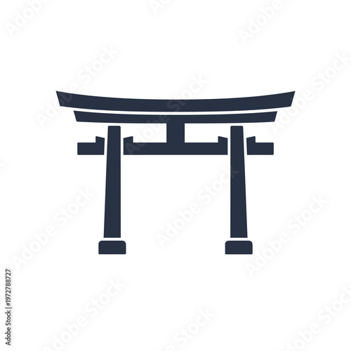 Vector of a traditional japanese torii gate structure