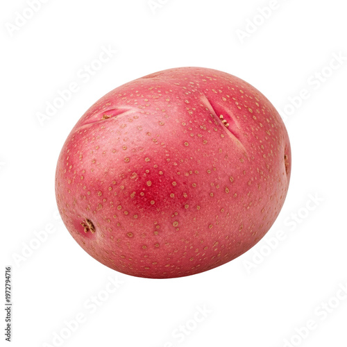Red potato isolated on transparent background