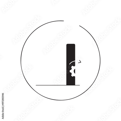 USB flash drive icon vector for technology and communication design