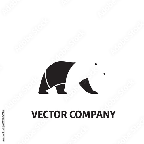 Simple abstract company logo design featuring a boat with wave elements in a clean vector style
