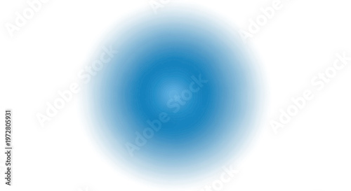 Abstract Blue Sphere with Radial Pattern and Soft Glow