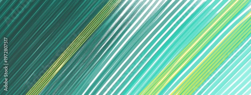 Konstfotografi Ilustración de líneas diagonales en verde.