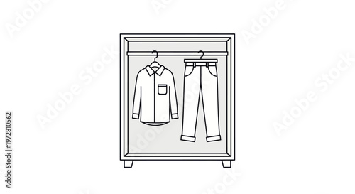 Clothing in a closet drawer.