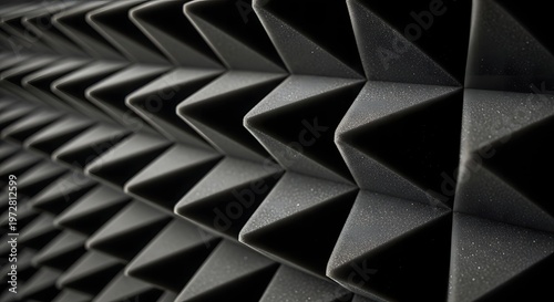 recording studio acoustic foam wall background, texture concept